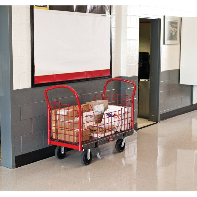 CARRO CON PANELES LATERALES, NEGRO