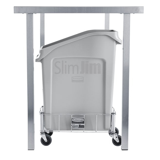 CONTENEDOR BOTE DE BASURA SLIM JIM BAJO EL ESCRITORIO, 13 GAL
