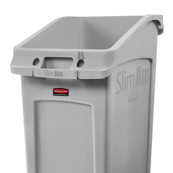 CONTENEDOR BOTE DE BASURA SLIM JIM BAJO EL ESCRITORIO, 23 GAL
