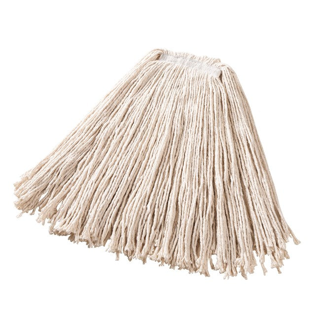 MOP HÚMEDO GRANDE DE ALGODÓN DURA PRO, BLANCO, DIADEMA 1"