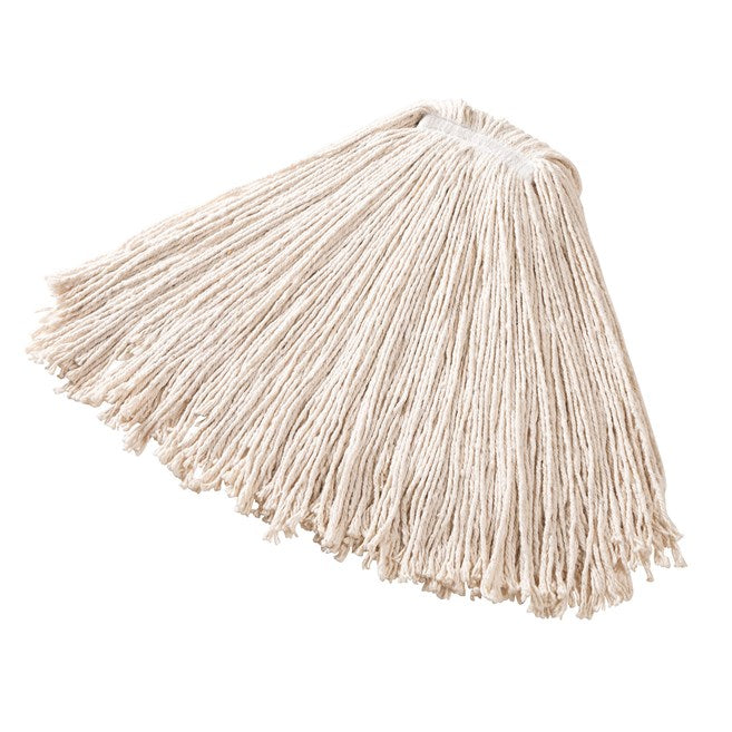 MOP HÚMEDO EXTRA GRANDE DE ALGODÓN DURA PRO, BLANCO, DIADEMA 1"