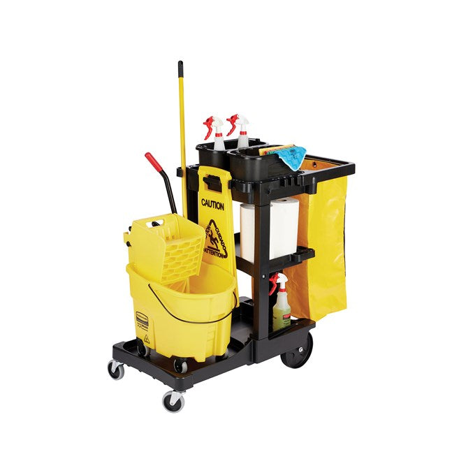 CARRO DE LIMPIEZA TRADICIONAL, NEGRO