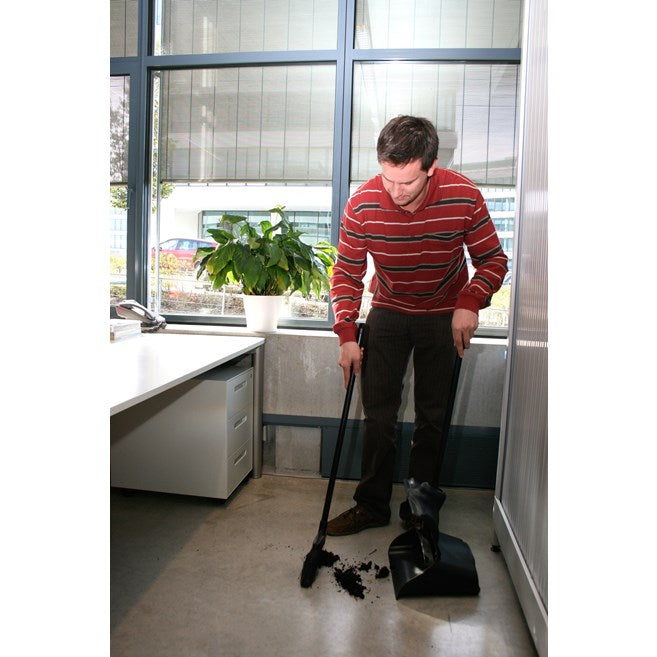 RECOGEDOR LOBBY PRO EXECUTIVE CON TAPA, BASTÓN LARGO