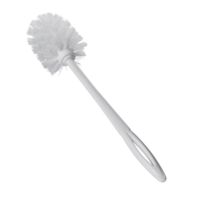CEPILLO PARA SANITARIO, MANGO DE MADERA, CERDAS DE POLIPROPILENO, BLANCO, 15"