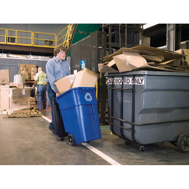 CONTENEDOR BOTE DE BASURA RECICLAJE ROLLOUT 50 GAL