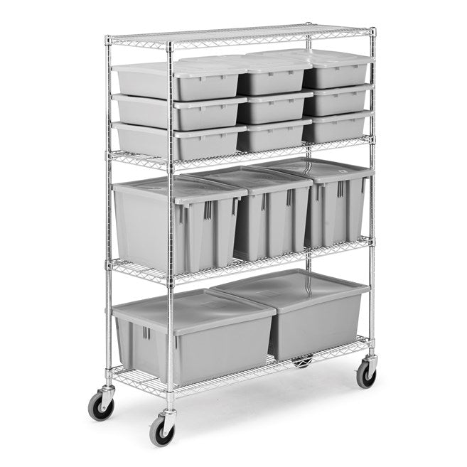 ESTANTE MÓVIL PARA RECIPIENTES DE 96.5 CM DE ANCHO