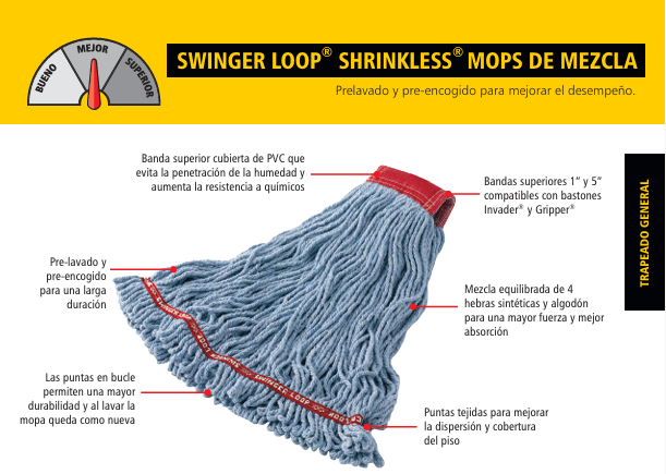 MOP HÚMEDO GRANDE SWINGER LOOP DIADEMA 5"