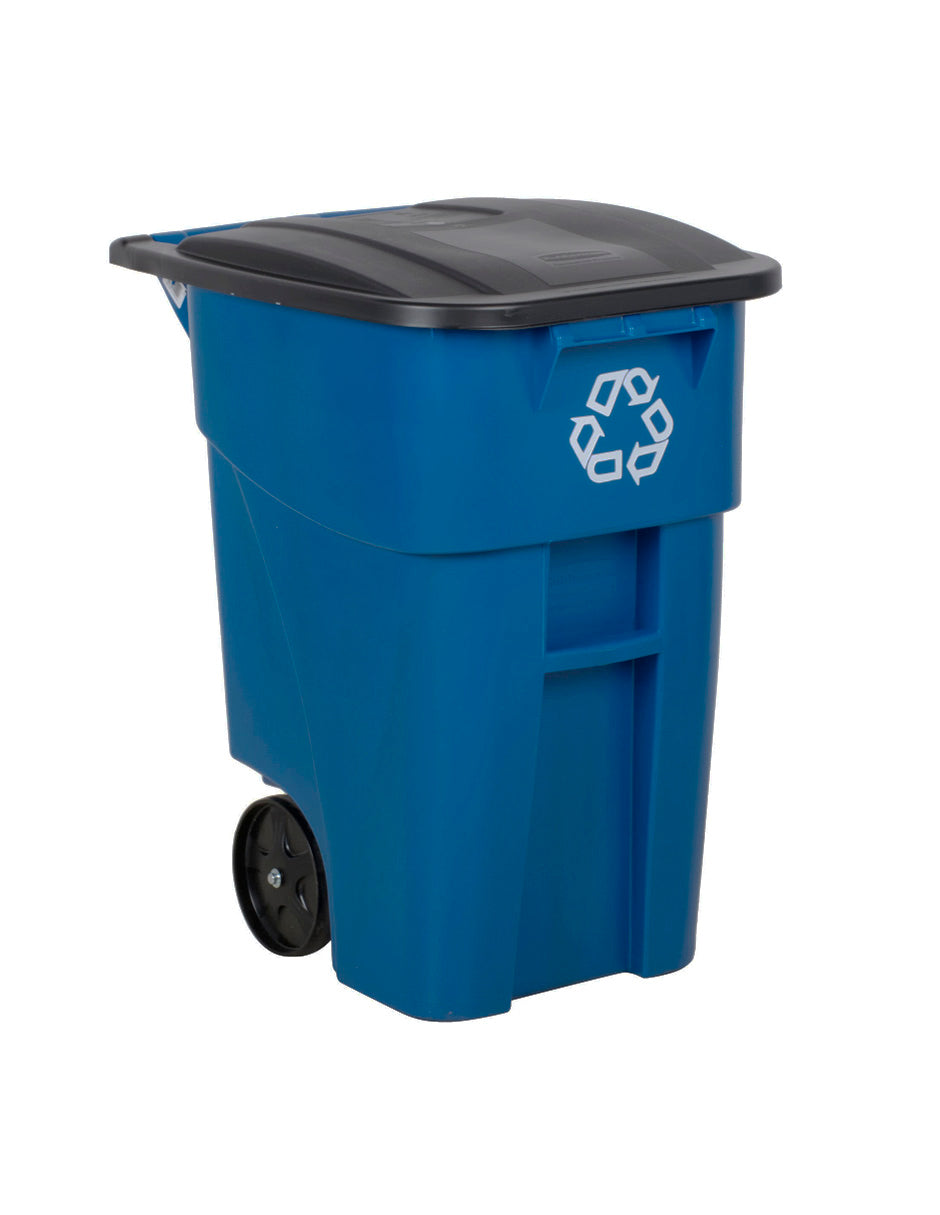 CONTENEDOR BOTE DE BASURA RECICLAJE ROLLOUT® 50 GAL – Rubbermaid Comercial