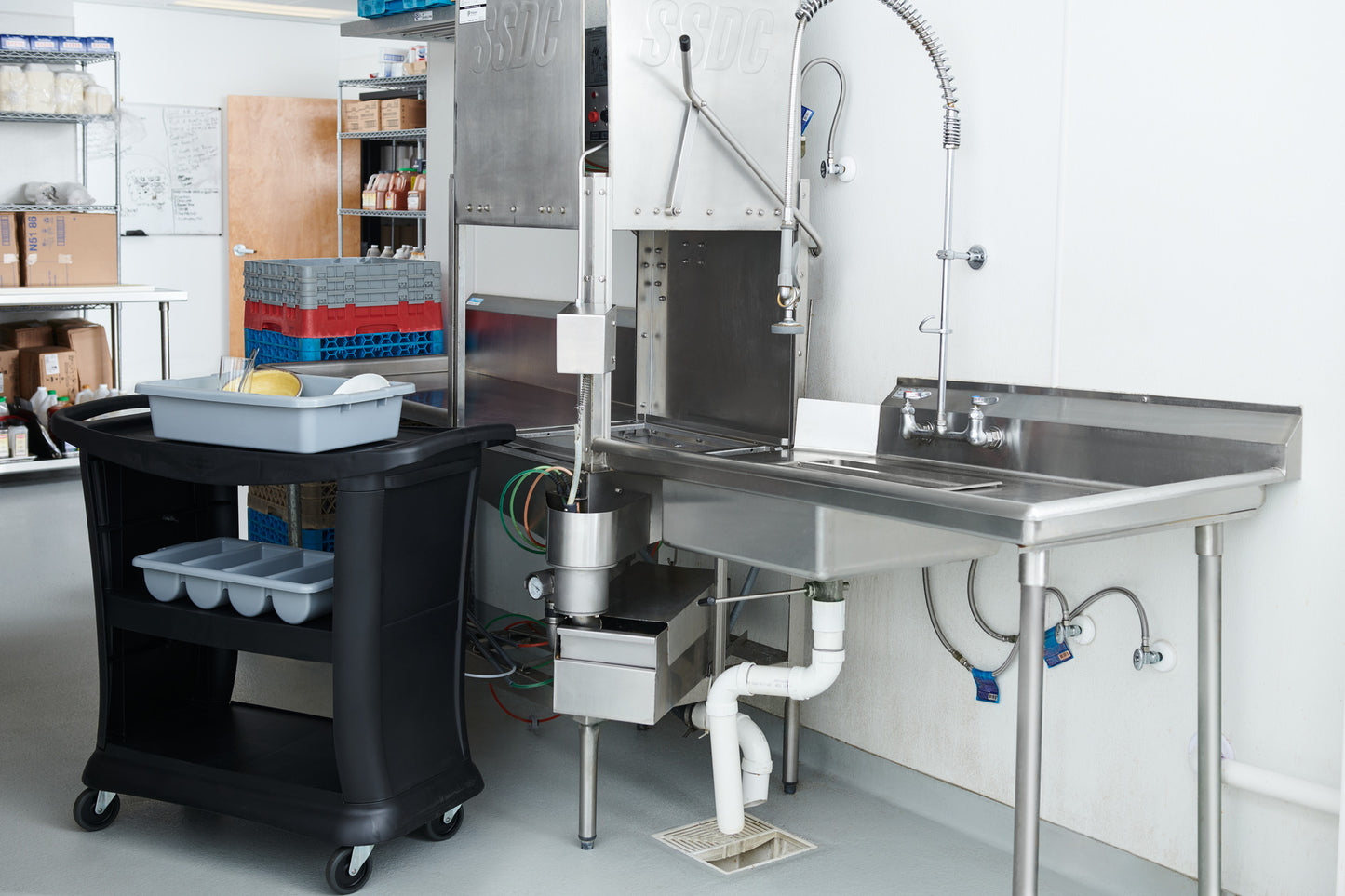 Caja para autobús o utilitario, paquete a granel, color gris