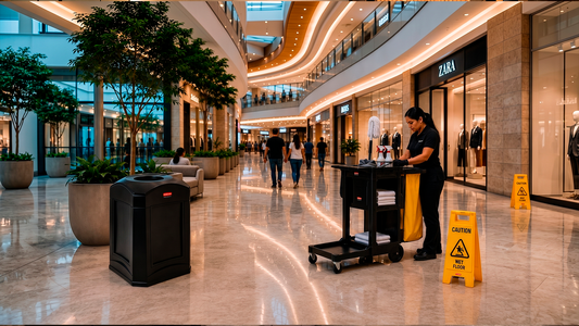 La limpieza como parte de la experiencia del visitante en centros comerciales