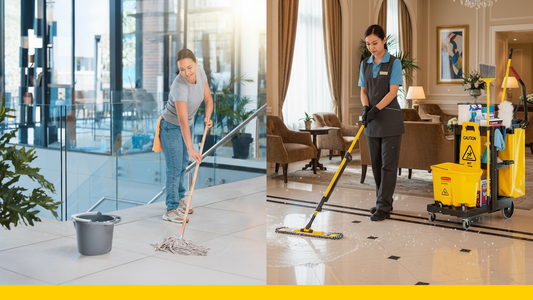 Cómo ahorrar tiempo y dinero con productos de limpieza profesional Rubbermaid para hoteles