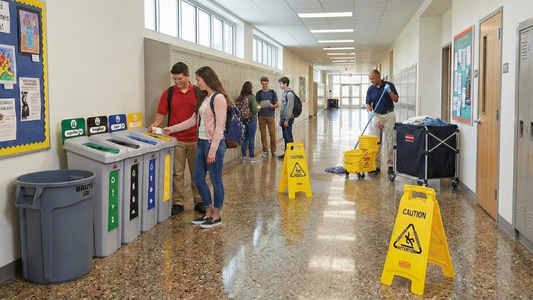 Contenedores Rubbermaid: La clave para una gestión de residuos más eficiente en escuelas