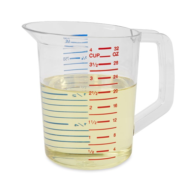 TAZA MEDIDORA BOUNCER TRANSPARENTE 1 QT
