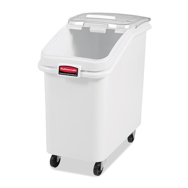 RECIPIENTE FRENTE INCLINADO 26.2 L CON TAPA DESLIZABLE Y CUCHARA DE 0.9 L