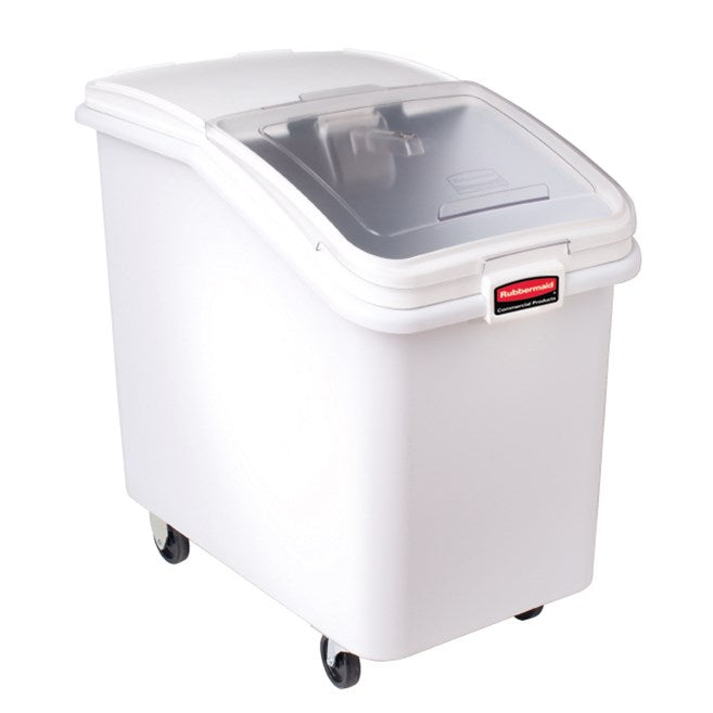 RECIPIENTE FRENTE INCLINADO 30.8 L CON TAPA DESLIZABLE Y CUCHARA DE 0.9 L