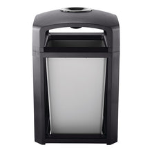 CONTENEDOR LANDMARK SERIES ARMAZÓN CON TAPA DE DOMO CON CENICERO Y FORRO INTERNO RÍGIDO, 35 GAL