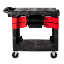 CARRO CON RUEDAS, 2 CAJAS Y 4 RECIPIENTES, NEGRO