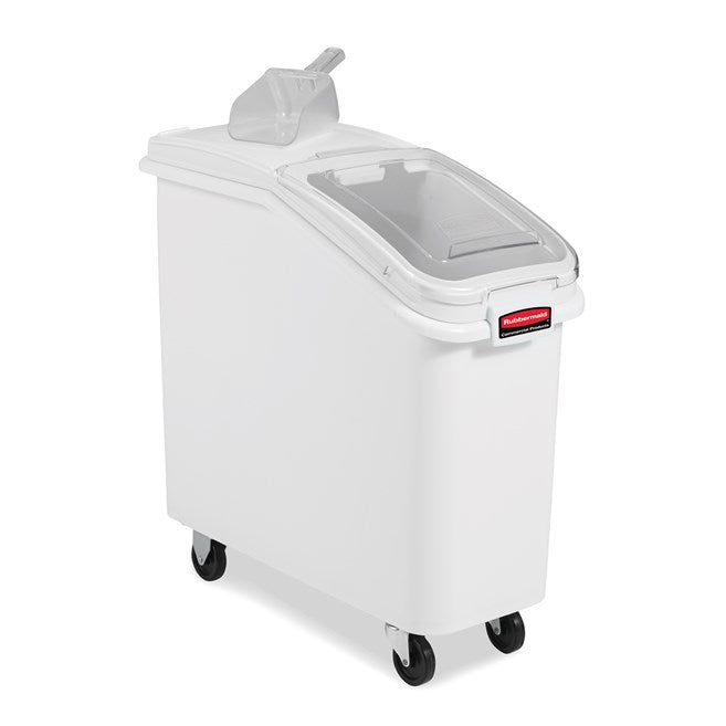 RECIPIENTE FRENTE INCLINADO 20.5 L CON TAPA DESLIZABLE Y CUCHARA DE 0.9 L
