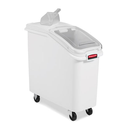 RECIPIENTE FRENTE INCLINADO 20.5 L CON TAPA DESLIZABLE Y CUCHARA DE 0.9 L
