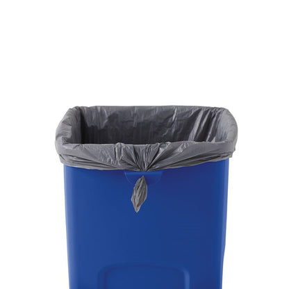 CONTENEDOR CUADRADO UNTOUCHABLE REVESTIMIENTO, AZUL, 23 GAL