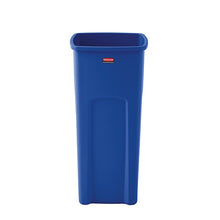 CONTENEDOR CUADRADO UNTOUCHABLE REVESTIMIENTO, AZUL, 23 GAL