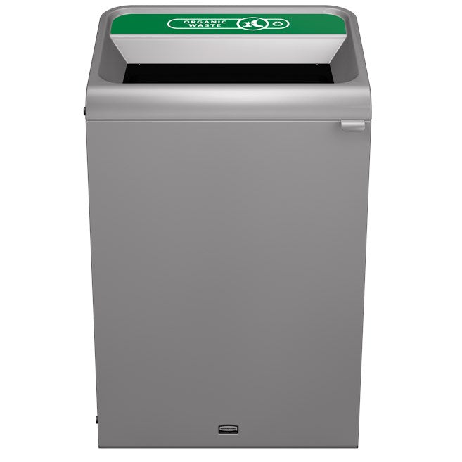 Poubelle D'enfouissement Commerciale Rubbermaid Configure 33 Gallons - Gris - Dimensions 24x20x47 Pouces - Neuve