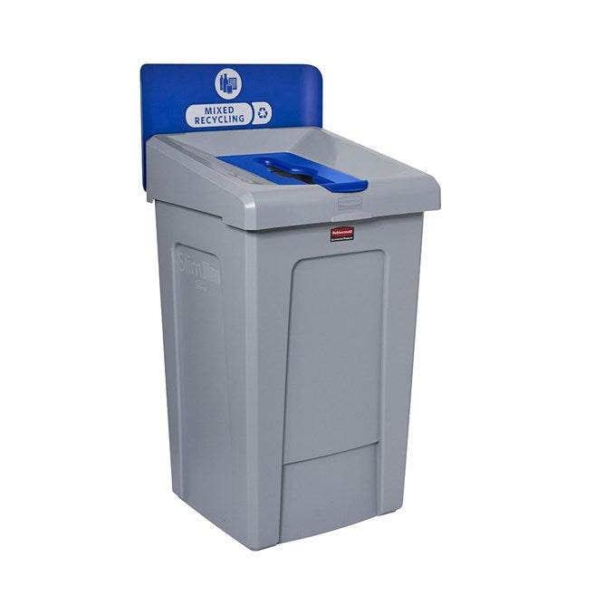 1 CONTENEDOR DE 33 GAL PARA ESTACIÓN DE RECICLAJE SLIM JIM