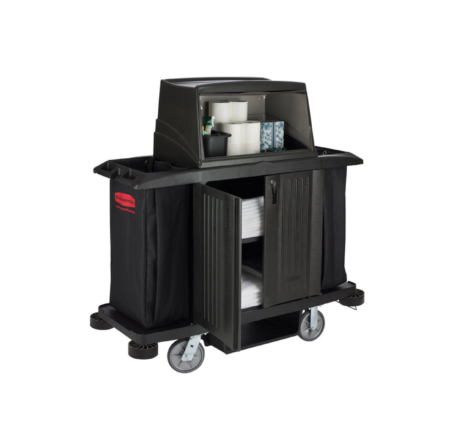CARRO PARA AMA DE LLAVES EXECUTIVE CON PUERTAS NEGRO