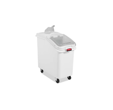 RECIPIENTE FRENTE INCLINADO 26.2 L CON TAPA DESLIZABLE Y CUCHARA DE 0.9 L