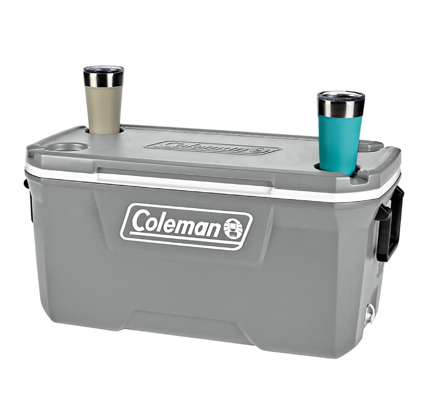 HIELERA ENFRIADOR COLEMAN 70 QT, CON LLANTAS Y ASA, GRANDE