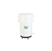 CONTENEDOR GREENSKEEPER CON TAPA Y PLATAFORMA RODANTE, 32 GAL