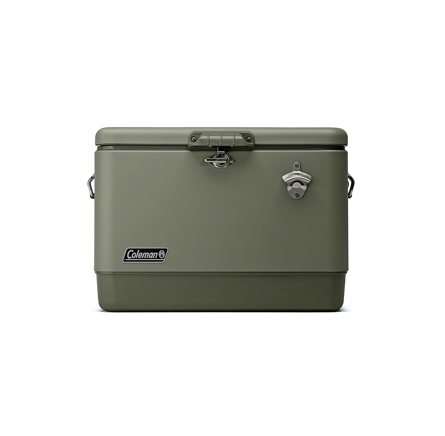 HIELERA ENFRIADOR COLEMAN 54 QT, ACERO, GRANDE, VERDE