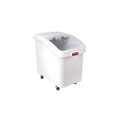RECIPIENTE FRENTE INCLINADO 30.8 L CON TAPA DESLIZABLE Y CUCHARA DE 0.9 L