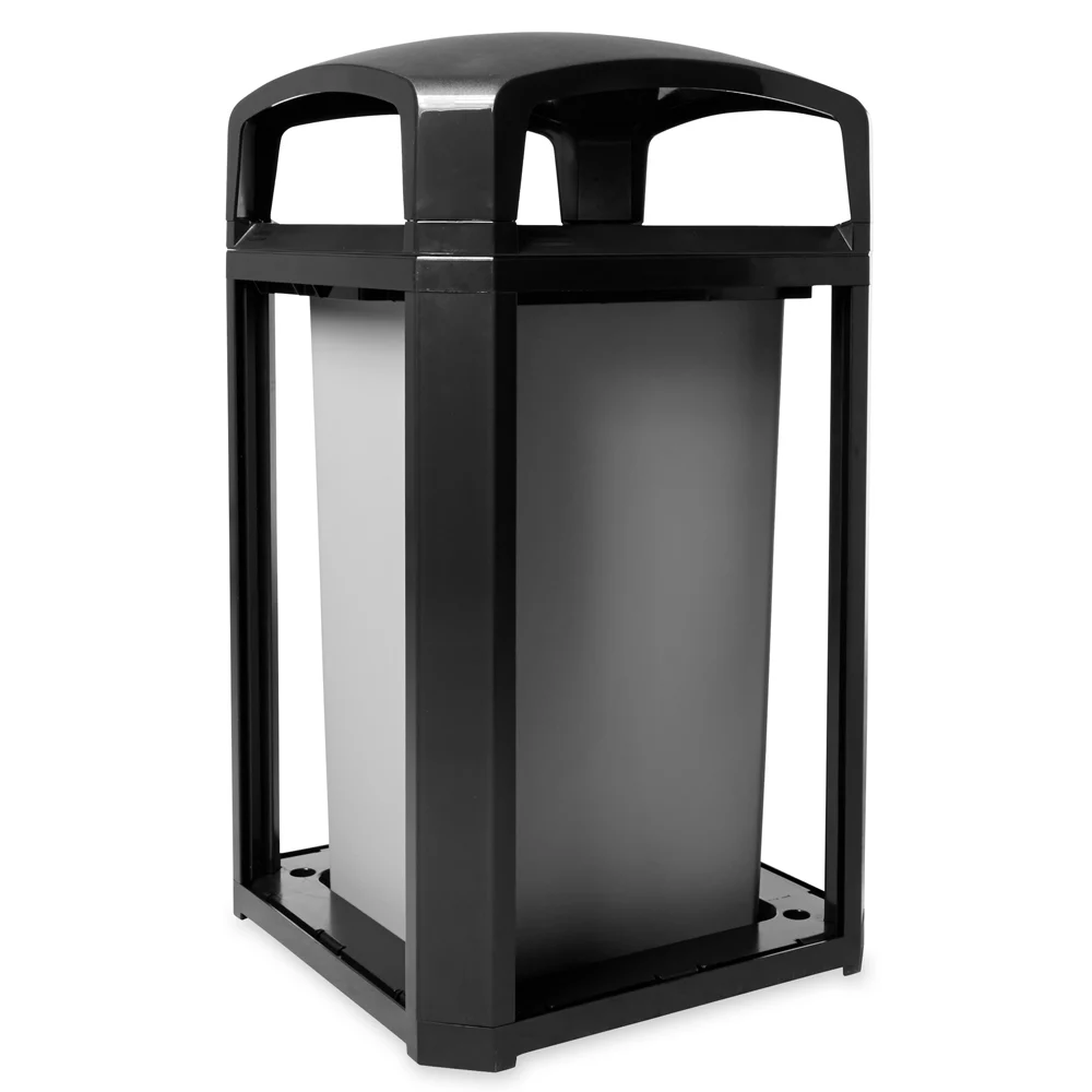 CONTENEDOR LANDMARK SERIES ARMAZÓN CON TAPA DE DOMO Y FORRO INTERNO RÍGIDO, 50 GAL
