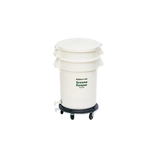 CONTENEDOR GREENSKEEPER® CON TAPA Y PLATAFORMA RODANTE, 20 GAL