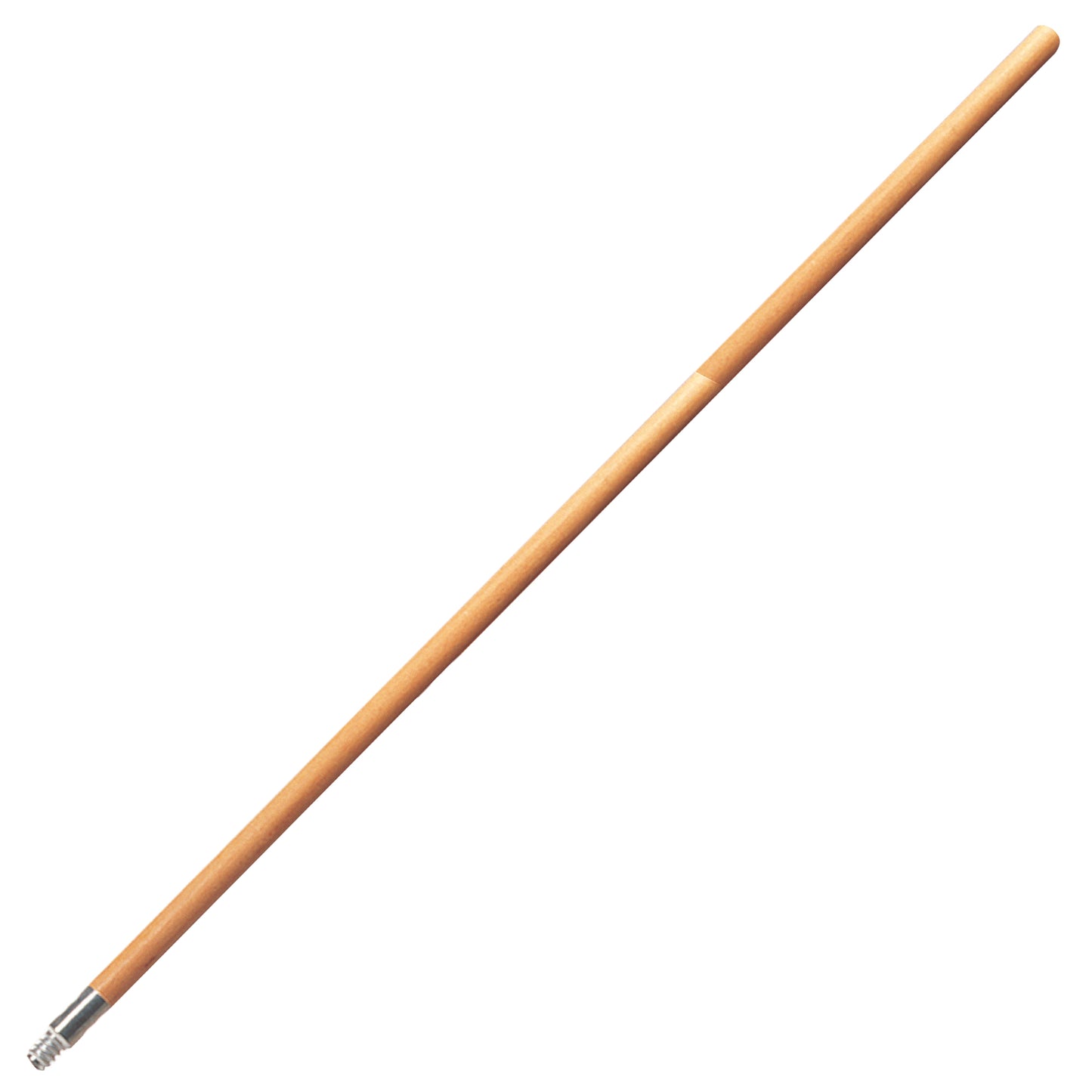 BASTÓN DE MADERA BARNIZADO, PUNTA ROSCADA DE METAL