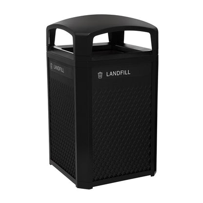 CONTENEDOR LANDMARK SERIES ARMAZÓN CON TAPA DE DOMO Y FORRO INTERNO RÍGIDO, 50 GAL