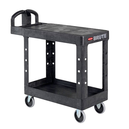 CARRO DE SERVICIO CHICO, 2 ESTANTES, MANGO ERGONÓMICO