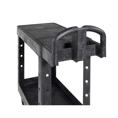 CARRO DE SERVICIO CHICO, 2 ESTANTES, MANGO ERGONÓMICO
