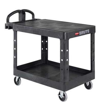 CARRO DE SERVICIO MEDIANO, 2 ESTANTES, MANGO ERGONÓMICO