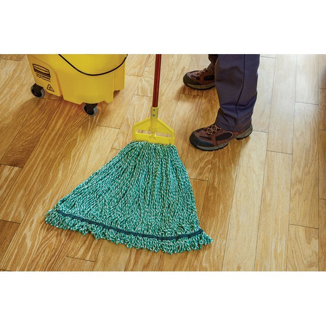 MOP HÚMEDO HILO DE MICROFIBRA GRANDE WEB FOOT 5", VERDE