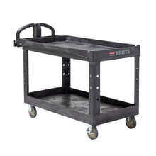CARRO DE SERVICIO GRANDE CON MANGO ERGONÓMICO, NEGRO