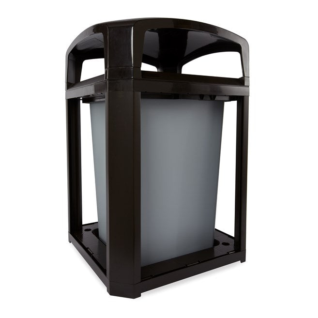 CONTENEDOR LANDMARK SERIES ARMAZÓN CON TAPA DE DOMO Y FORRO INTERNO RÍGIDO, 35 GAL