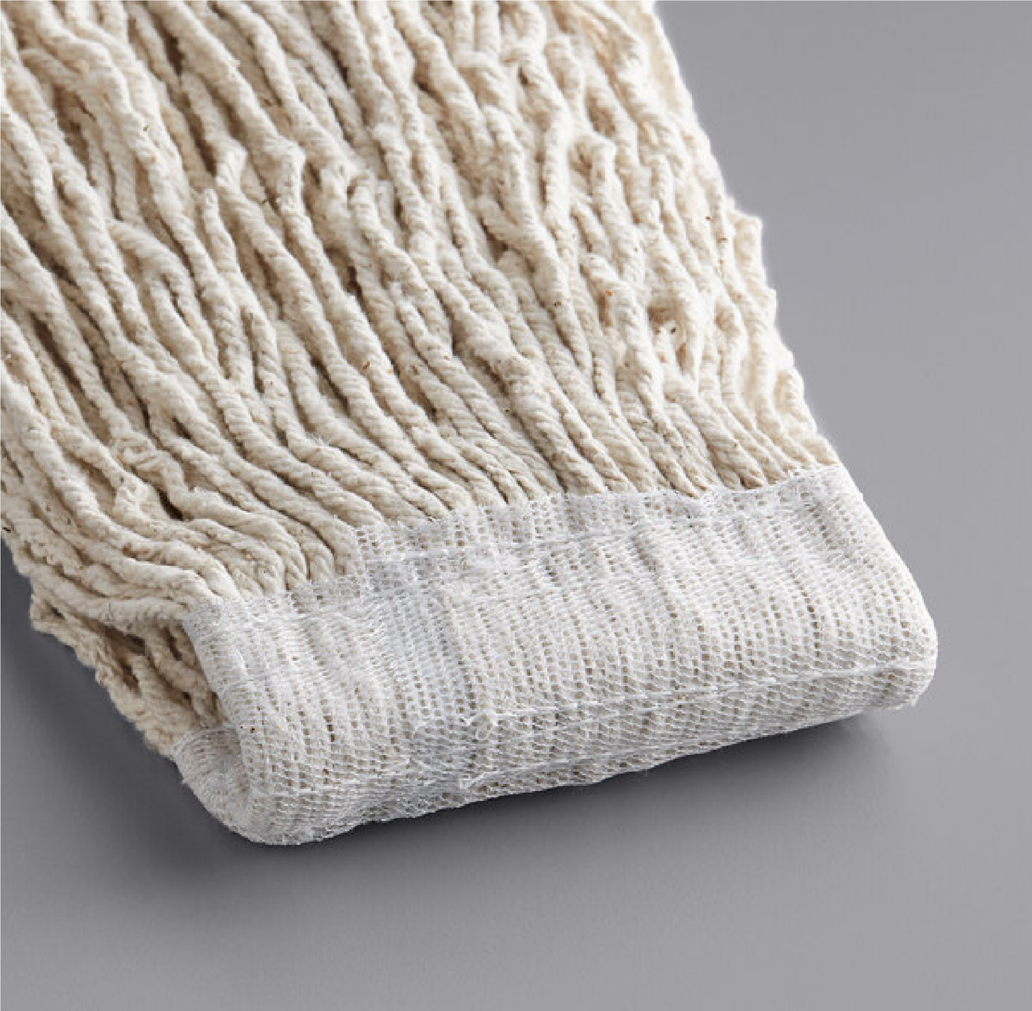 MOP HÚMEDO MEDIANO DE ALGODÓN VALUE PRO, EXTREMOS CORTADOS, BLANCO, 5"