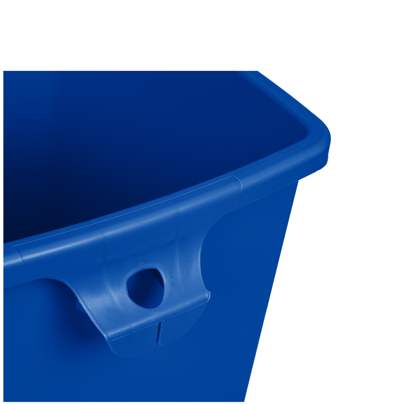 CONTENEDOR CUADRADO UNTOUCHABLE REVESTIMIENTO, AZUL, 23 GAL