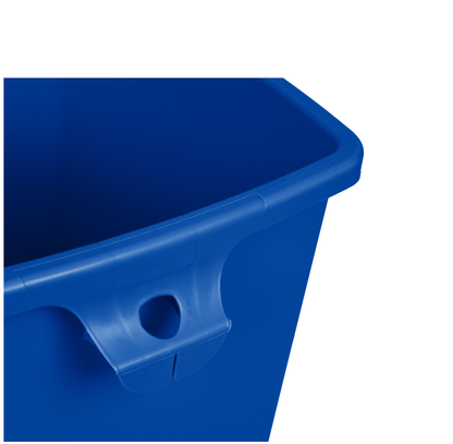 CONTENEDOR CUADRADO UNTOUCHABLE REVESTIMIENTO, AZUL, 23 GAL