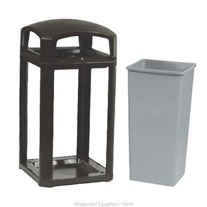 CONTENEDOR LANDMARK SERIES ARMAZÓN CON TAPA DE DOMO Y FORRO INTERNO RÍGIDO, 50 GAL