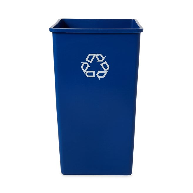 CONTENEDOR CUADRADO UNTOUCHABLE REVESTIMIENTO, AZUL, 50 GAL