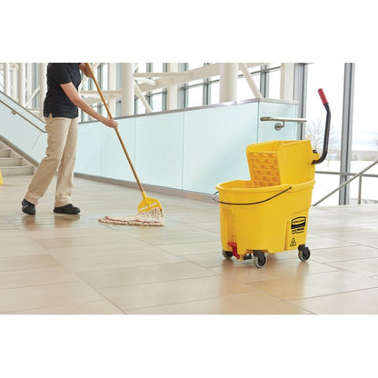 BALDE Y EXPRIMIDOR WAVEBRAKE PRENSA LATERAL CON DRENAJE, 35 QT