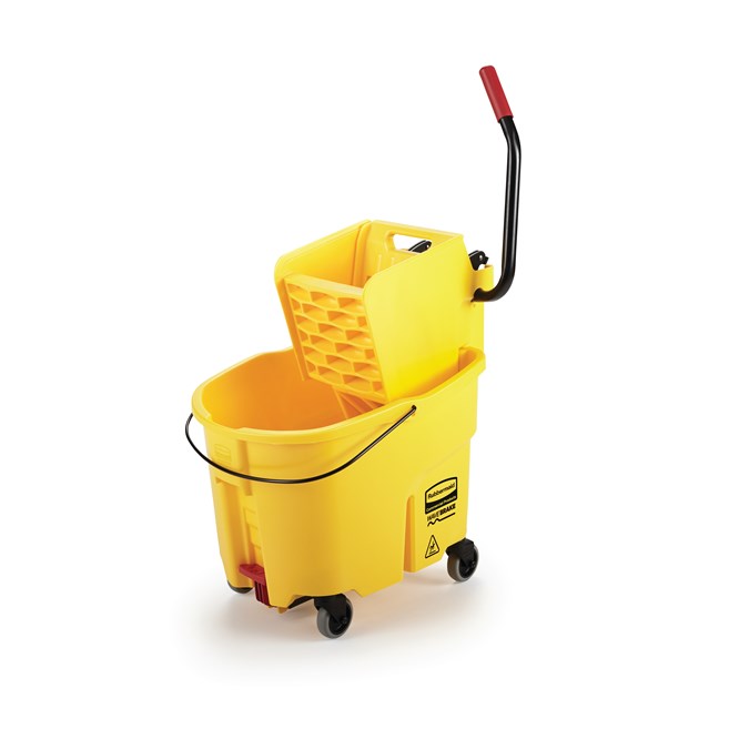 BALDE Y EXPRIMIDOR WAVEBRAKE PRENSA LATERAL CON DRENAJE, 35 QT